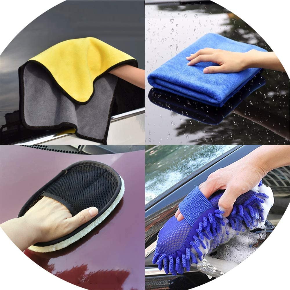 Ultimate Car Cleaning Kit: High Power Vacuum, Microfiber Towels, and Complete Detailing Accessories for a Spotless Interior and Exterior