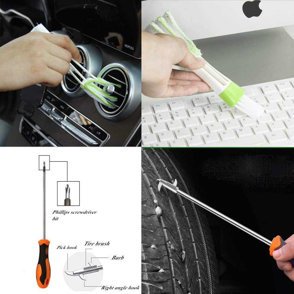 Ultimate Car Cleaning Kit: High Power Vacuum, Microfiber Towels, and Complete Detailing Accessories for a Spotless Interior and Exterior