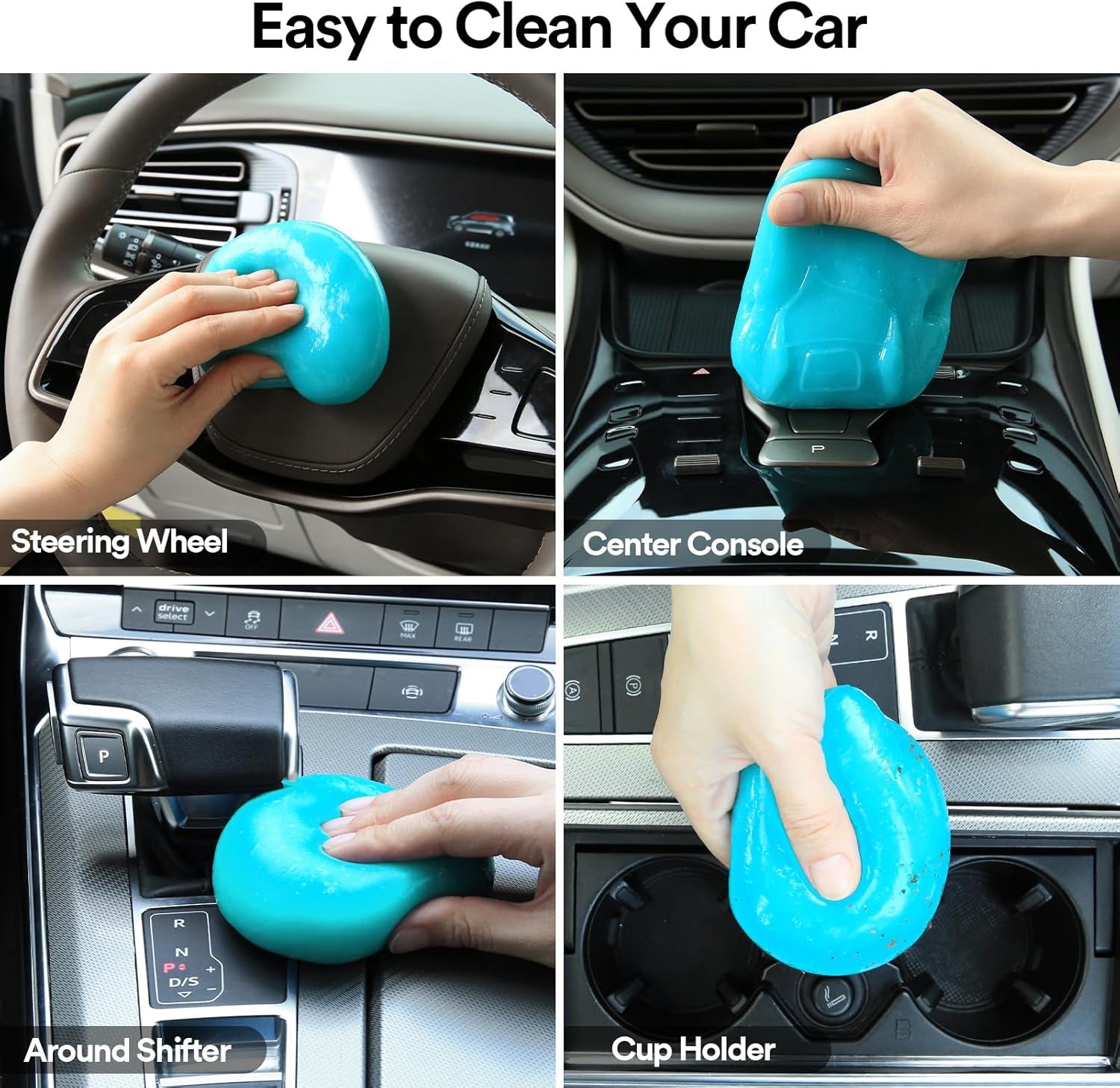 Car Cleaning Gel Car Clean Putty, Universal Car Interior Cleaner Slime, Perfect Cleaning Kit Supplies, Auto Detailing Tools Car Accessories, Dust Remover Gifts for Men Women