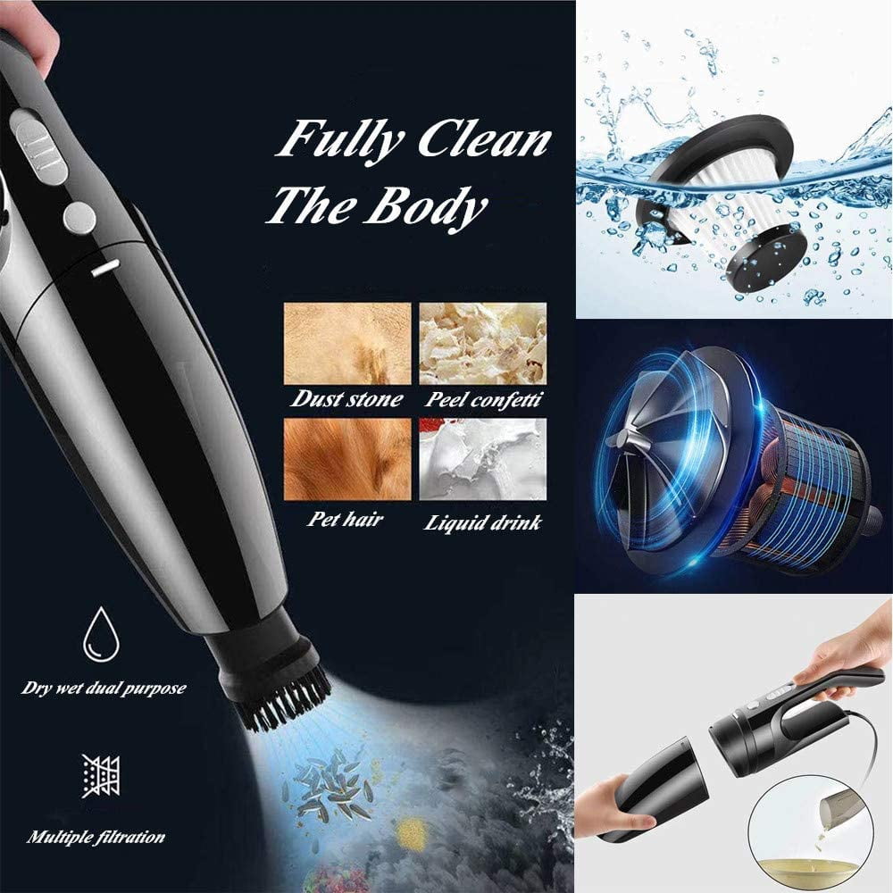 Ultimate Car Cleaning Kit: High Power Vacuum, Microfiber Towels, and Complete Detailing Accessories for a Spotless Interior and Exterior