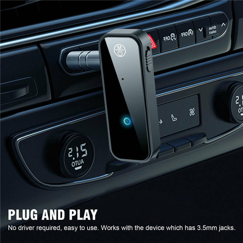 USB Wireless Bluetooth 5.0 Transmitter Receiver 2In1 Audio Adapter 3.5Mm Aux Car