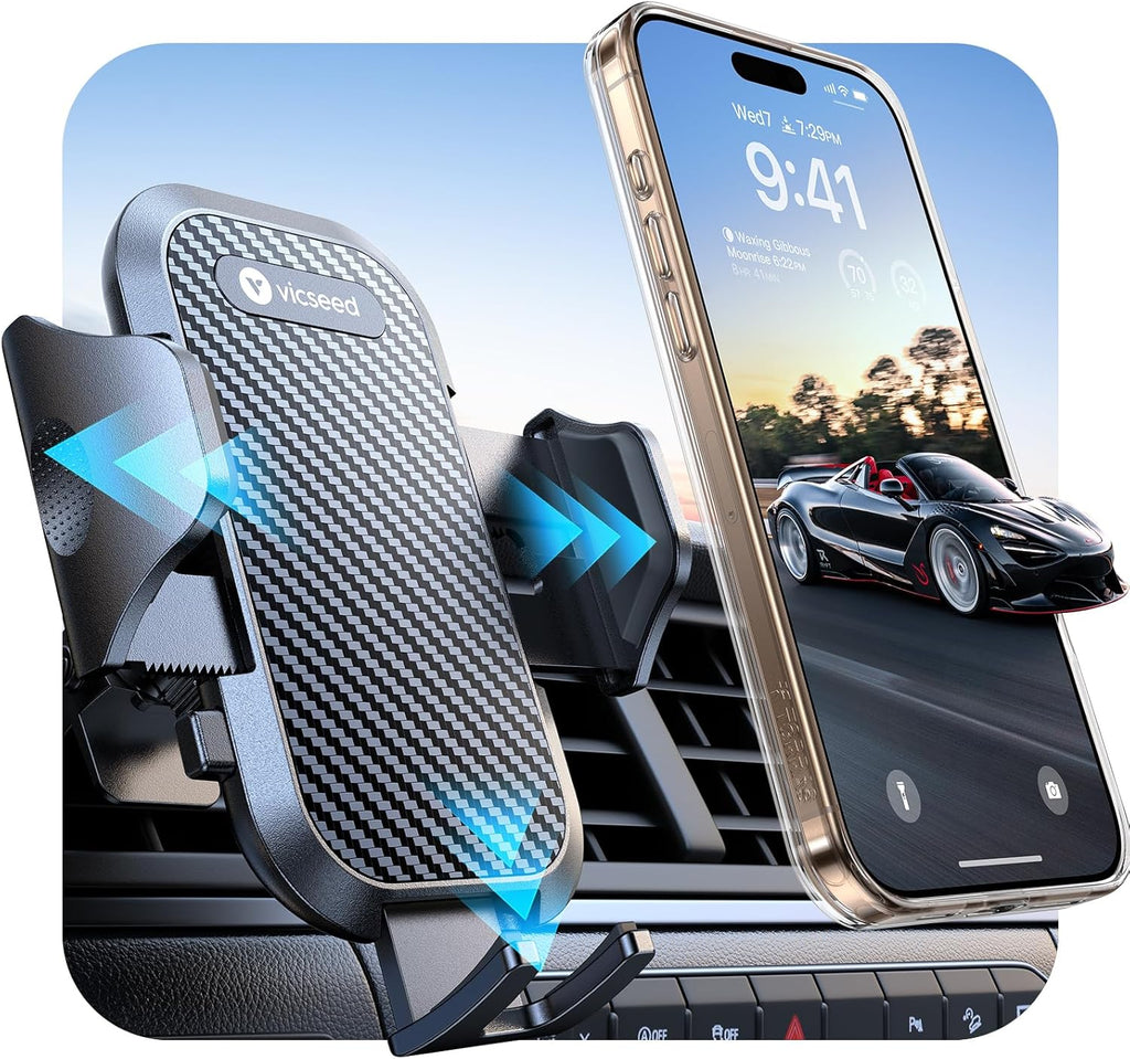 Upgrade Your Drive with the Ultra Stable Car Phone Holder Mount - Secure & Easy Clamp for iPhone 17 Pro Max, 16, 15, 14, and More!